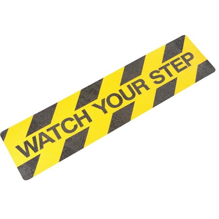 Jessup Antislip Tread, Black/Yellow, 6Inx2Ft, Pk24 3360-6x24-Watch